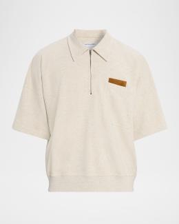 Bottega Veneta Men's Chine Pique Polo Shirt | Neiman Marcus