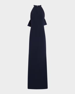 Tadashi Shoji Embroidered Floral Illusion Gown | Neiman Marcus