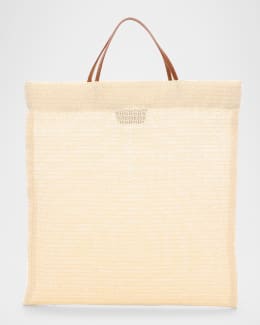 トートバッグ The Row Mini Tote Bag Imogen in gold-plated brass THE ROW Imogen Mini Tote Bag in Brass Mesh | Neiman Marcus