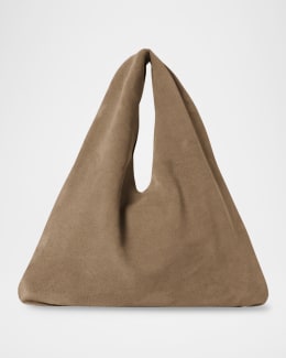 THE ROW Didion Woven Shoulder Bag in Waxed Cotton | Neiman