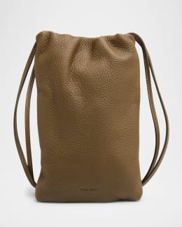 THE ROW Mini Nu Twin Crossbody Bag in Deer Leather | Neiman