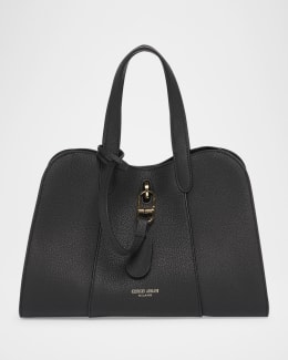 Giorgio Armani Large Soft Suede Trapezoid Tote Bag | Neiman Marcus
