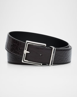 ブリオーニベルト Brioni Men's Twist Buckle Reversible Belt | Neiman Marcus