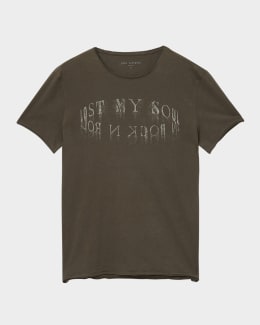 John Varvatos Men's Miles Slub V-Neck T-Shirt | Neiman Marcus