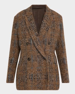 ボトムスその他 Etro Double-Breasted Notched Lapel Jacket Etro Pink Medallion Silk Twill Single-Breasted Jacket