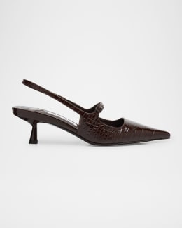 Jimmy Choo Didi Metallic Mary Jane Slingback Pumps | Neiman