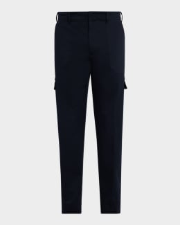 Ferragamo Men's Monogram Jacquard Cargo Pants | Neiman Marcus