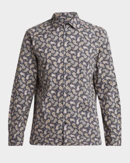 Tシャツ・カットソー ETRO SS25 Paisley Shirt (WRPA0027AK757 X0892) ETRO paisley-print Cotton T-shirt | Blue | FARFETCH