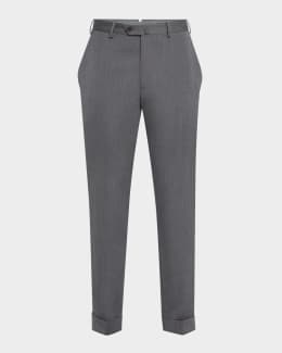 Giorgio Armani Men's Loose-Fit Seersucker Pants | Neiman Marcus