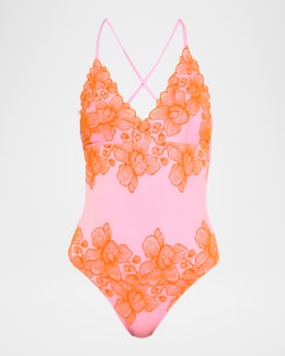 タンキニ Camilla Monserrate Magic Swimsuit Monserrate Magic Wired V-Neck One-Piece Swimsuit – Amy Atelier