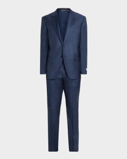 ARMANI COLLEZIONI シングル三つボタンスーツ Giorgio Armani Men's Wool Satin-Lapel Two-Piece Tuxedo Set