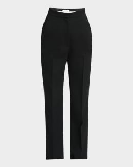 パンツ [The Row] Miros Pant in Viscose Miros Pant Black in Viscose – The Row