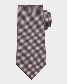 TOM FORD Men's Vertical Houndstooth Silk Tie | Neiman Marcus