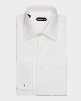 TOM FORD Men's Lyocell Graphic Polka Dot Dress Shirt