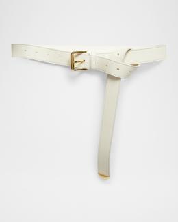 Givenchy Label Belt in Box Leather | Neiman Marcus display picture 1