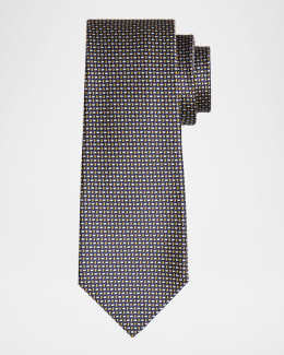【関税＆送料込み】Tom Ford Houndstooth-Pattern Silk Tie Ac Tom Ford Tie Gray Black Houndstooth - Tie Deals