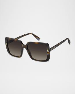 Marc Jacobs Geometric Metal & Acetate Square Sunglasses  display picture 3