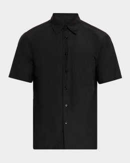 Irving Short-Sleeve Shirt Structure Knit Bering - Theory Men main image 0