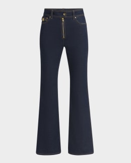 デニム・ジーパン Balmain Flare Fit Jeans Flared-fit denim jeans - Women | BALMAIN