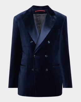 Dolce&Gabbana Men's Silk Scarf and Shawl-Lapel Dinner Jacket