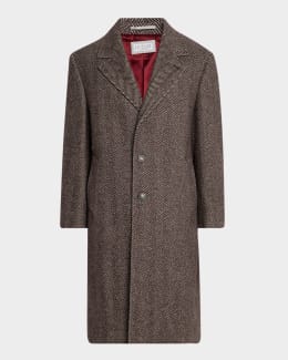 Brunello Cucinelli Men's Traditional Fit Wool Overcoat