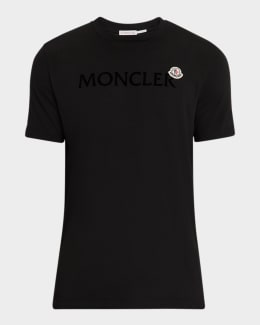 MONCLER　Tシャツ Moncler Men's Cotton Faded Logo T-Shirt | Neiman Marcus