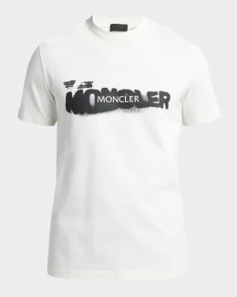 Moncler Men's Laminated Logo T-Shirt | Neiman Marcus