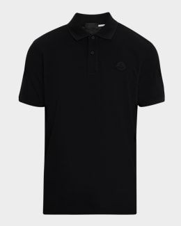 【関税&送料込】Dolce&Gabbana Jacquard Logo Polo Shirt Silk jacquard polo-shirt with DG logo in Black for Men