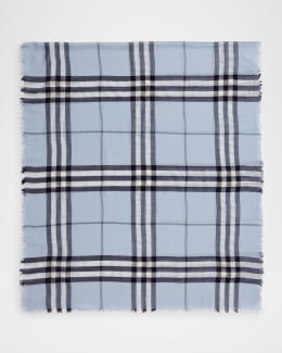Burberry Men's Half Mega Check Cashmere Scarf | Neiman Marcus