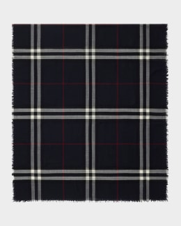 【BURBERRY】MU B SHIELD GRAPHIC SCARF Burberry Men's Wool Logo B-Shield Scarf | Neiman Marcus