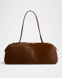 Khaite Simona Crackle Patent Leather Shoulder Bag | Neiman