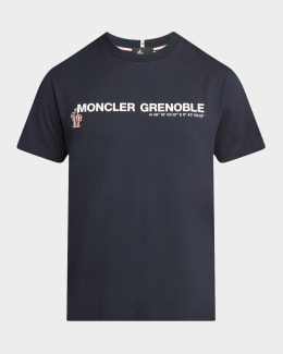 Moncler Grenoble Men's Cotton Logo Long-Sleeve T-Shirt