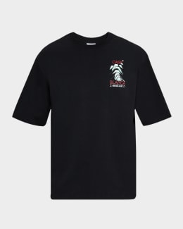 Dries Van Noten Men's Hen Oversized Graphic T-Shirt | Neiman