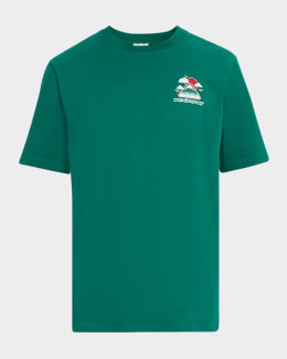 【関送無料】 CASABLANCA Casa Way Mountain ロゴ Tシャツ CASABLANCA Men's Casa Way Mountain Graphic T-Shirt | Neiman