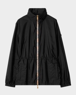 ジャケット BURBERRY Women Jackets 8107463 C1900 BLACK Black nylon jacket – G&B