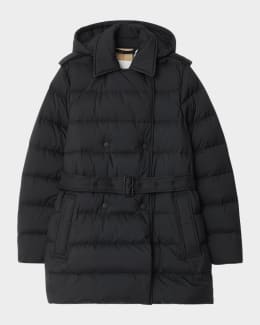 【BURBERRY】PADDED JACKET Burberry Pembroke Quilted Hooded Parka | Neiman Marcus