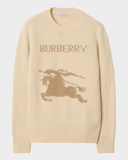 【送料&関税込】Burberry Grey Crewneck Sweater With Ekd Logo Burberry Grey Crewneck Sweater With Ekd Logo Detail On The