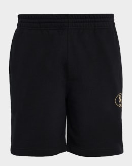 Ferragamo Men's Piped Nylon-Blend Shorts | Neiman Marcus