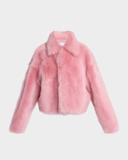 コート PLAIN FW25 COLLARLESS LAMB FUR JACKET (JJ25072 PINK) Plain Collarless Lamb Fur Jacket Fur & Shearling | THE LIST