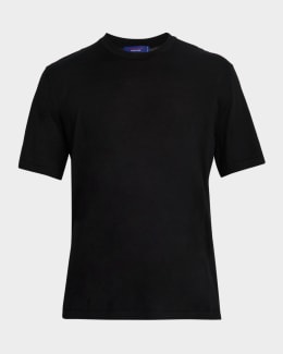 Tシャツ・カットソー ERMENEGILDO ZEGNA Men T Shirts N3M201810 412 Blue Z Zegna - Gravity Blue Mélange T-Shirt | Mitchell Stores