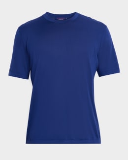 Giorgio Armani Men's Textured Stretch T-Shirt | Neiman Marcus