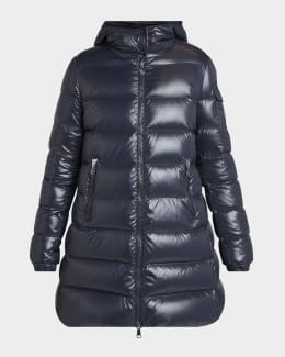 Moncler Igesse Long Down Puffer Coat | Neiman Marcus