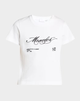Moncler Short-Sleeve Logo T-Shirt | Neiman Marcus