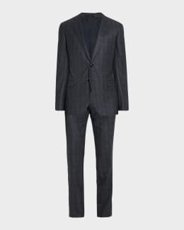 Giorgio Armani Men's Micro-Houndstooth 210G Suit | Neiman Marcus