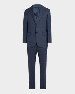 Brioni Men's Wool Sharkskin Suit | Neiman Marcus