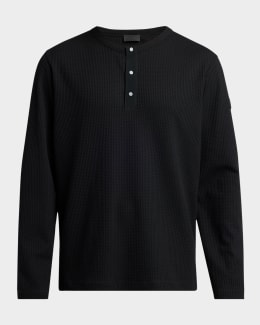 Tシャツ・カットソー TOM FORD RIBBED LONGSLEEVES HENLEY T-SHIRT TOM FORD Men's Ribbed Henley Long-Sleeve T-Shirt | Neiman Marcus