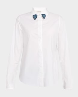 Dorothee Schumacher Sense of Shine Blouse in Iris main image 1