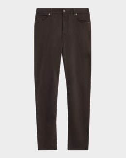 ZEGNA Men's 5-Pocket Black Wash Denim Jeans | Neiman Marcus
