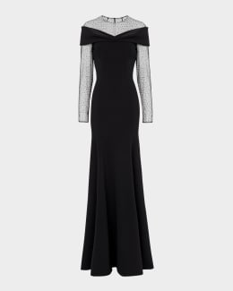 Jenny Packham Tandy Bow Embellished Strapless Gown | Neiman Marcus