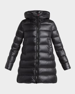 Moncler Glements Mid-Length Down Jacket | Neiman Marcus